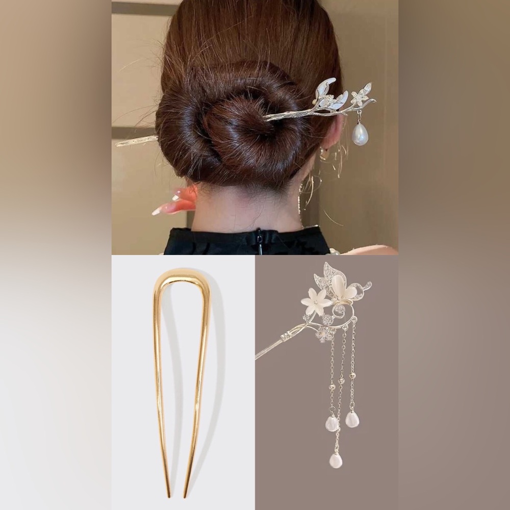 Golden Hair Accessories Set